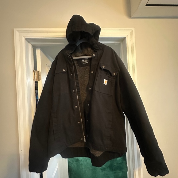 Carhartt MEN'S SHERPA-LINED UTILITY JACKET - RELAXED FIT - WASHED DUCK - Picture 1 of 5